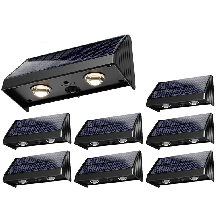 Warm white deals solar fence lights